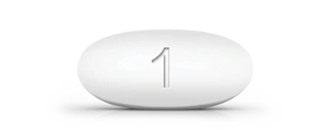 Front side of ENVARSUS XR 1 mg tablet